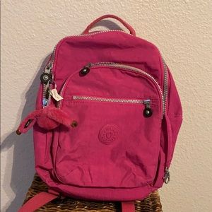 Kipling pink backpack